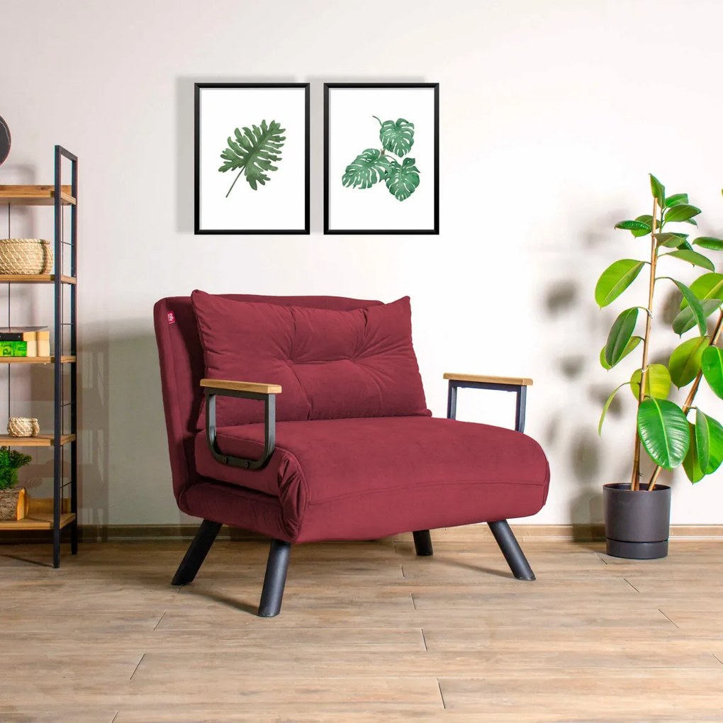 Kreslo Sando Single Maroon