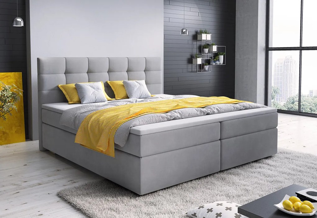 Čalúnená posteľ boxspring GLOSE - Cosmic 05 / 180x200 / nie