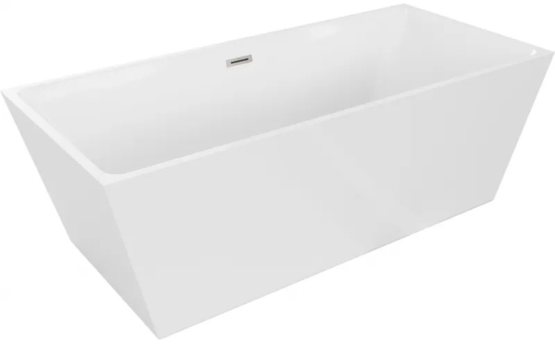 Mexen Lita, voľne stojaca vaňa 170 x 75 cm, biela, brúsená oceľ prepad, 52121707500-97