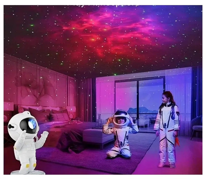 Izoxis Hviezdny projektor Astronaut s diaľkovým ovládaním