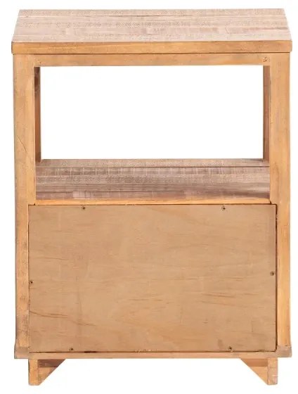 furniture-nabytek.cz - Masívny nočný stolík Woodville z recyklovanej borovice, lakovaný, prírodná farba