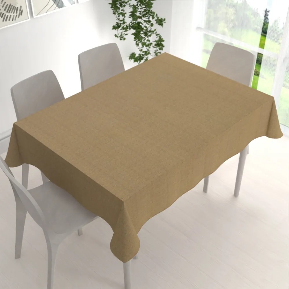 Biante Dekoračný obdĺžnikový obrus PML-121 Zlatohnedá režná 120x140 cm