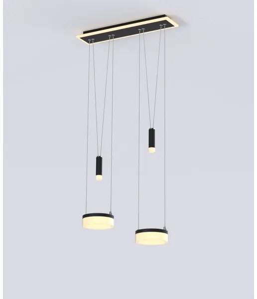 Wofi 6054-502 - LED Stmievateľný luster na lanku JESSE LED/21W/230V čierna