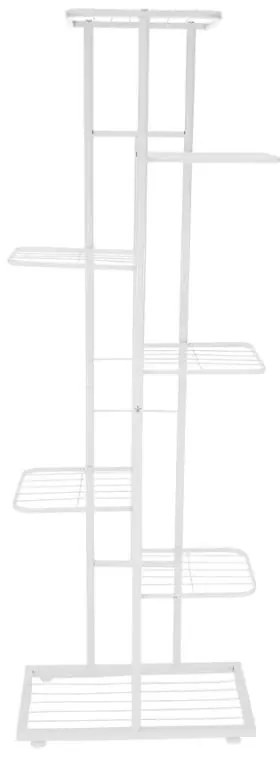 Kondela Kovový stojan na kvety, biely kov, BAMIR TYP 2