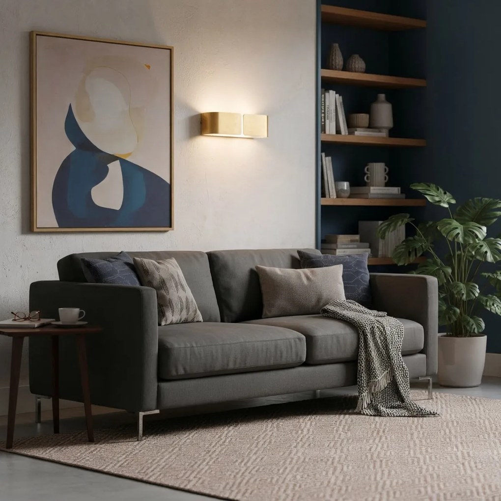 Ideal Lux 088266 nástenné svietidlo Clip Small Oro 2x60W | E27