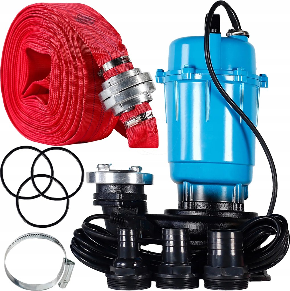 Čerpadlo Na Špinavú Vodu S Čistou Žumpou S Drvičom 3200 W S Hadicou 20 M