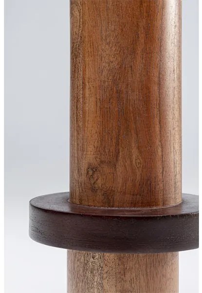 Cylinder drevený svietnik hnedý 25 cm