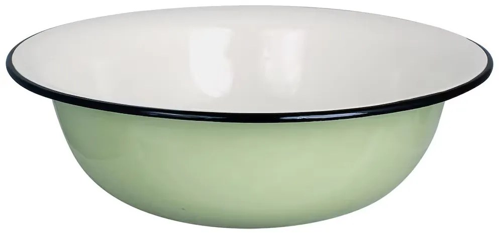 Zelená smaltovaná misa umývadlo Emil´s Enamel Green - Ø 40*13 cm / 9L
