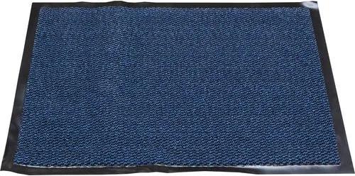 Vnútorná čistiaca rohož s nábehovou hranou, 90 x 60 cm, modrá