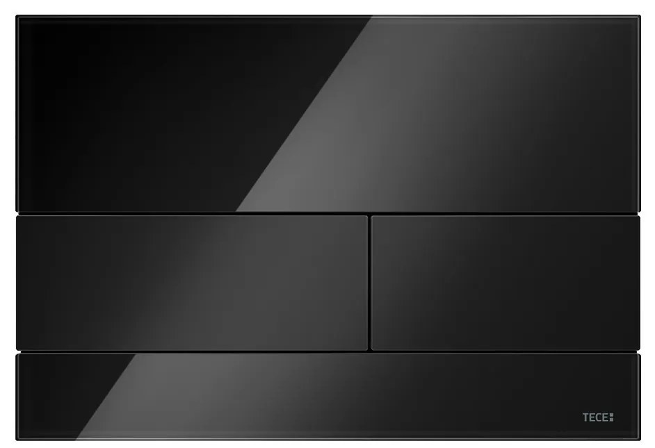 TECEsquare- Ovládacie tlačidlo, sklenené, čierne sklo - čierne 9240809