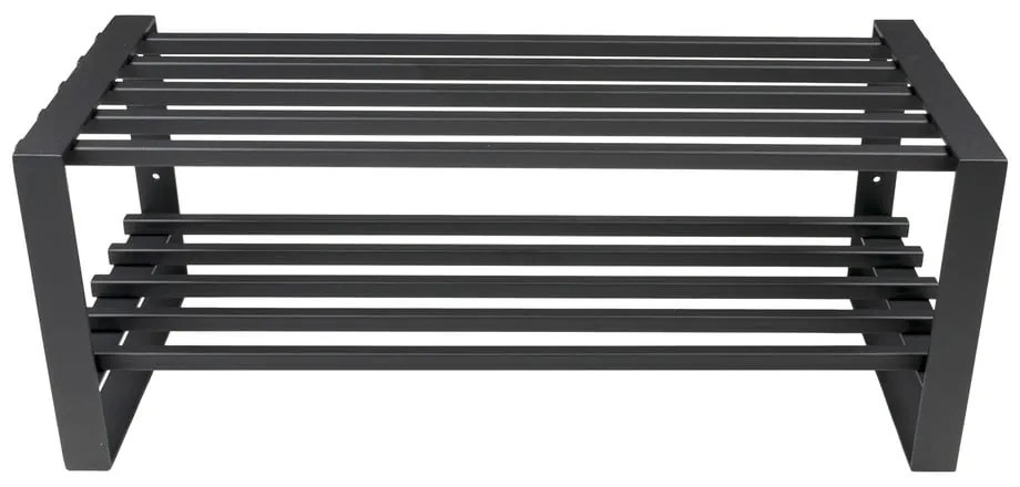 Čierny kovový stojan na topánky Rumo – Spinder Design