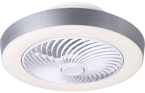 Stropný ventilátor Globo Gharr Ø55 cm biely/sivý s LED osvetlením a diaľkovým ovládaním