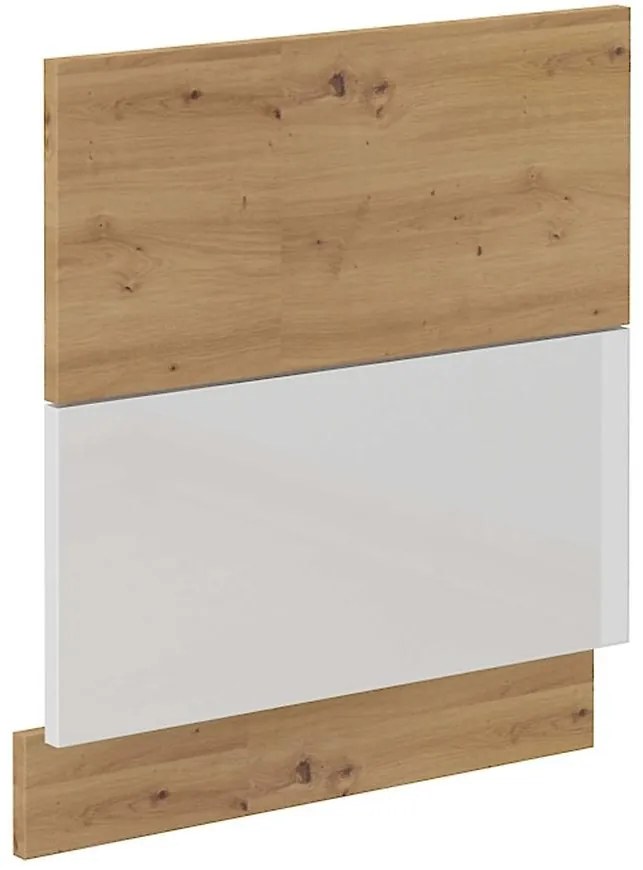 ARTISAN biela lesklá predná stena umývačky 570X596