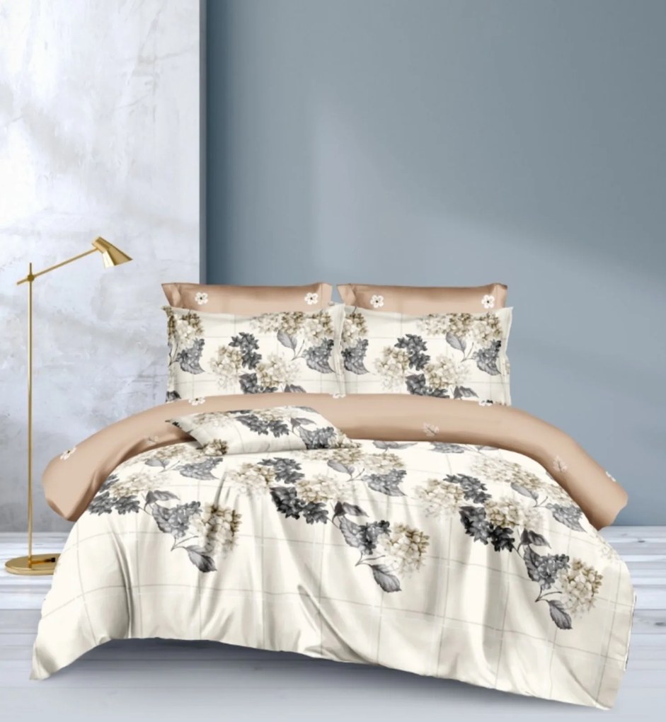 3 dielne Mikroplyšové obliečky Katarína 200x140cm+90x70cm TiaHome