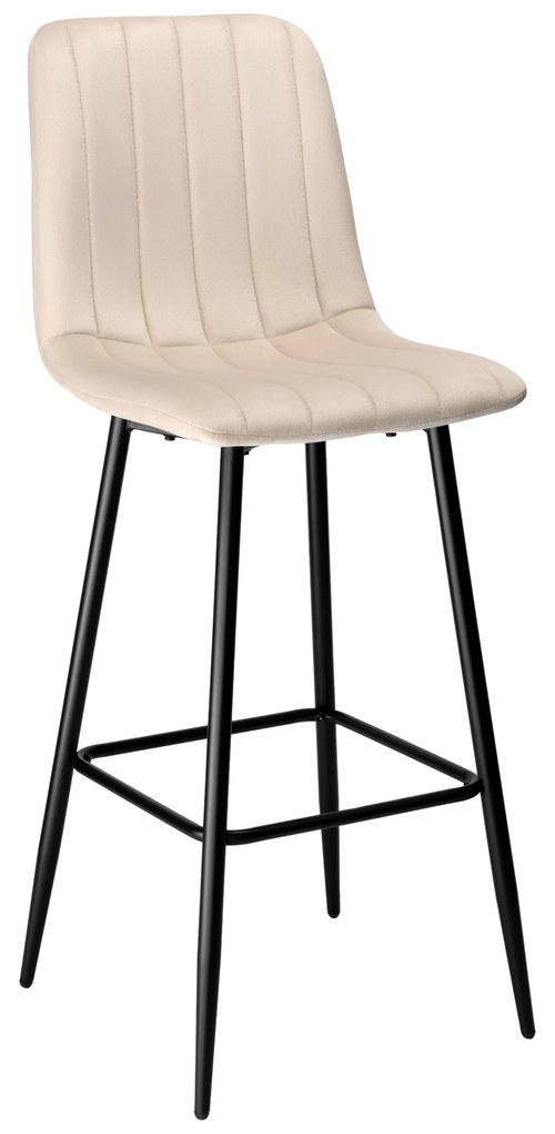 Barová stolička Toronto zamatová béžová