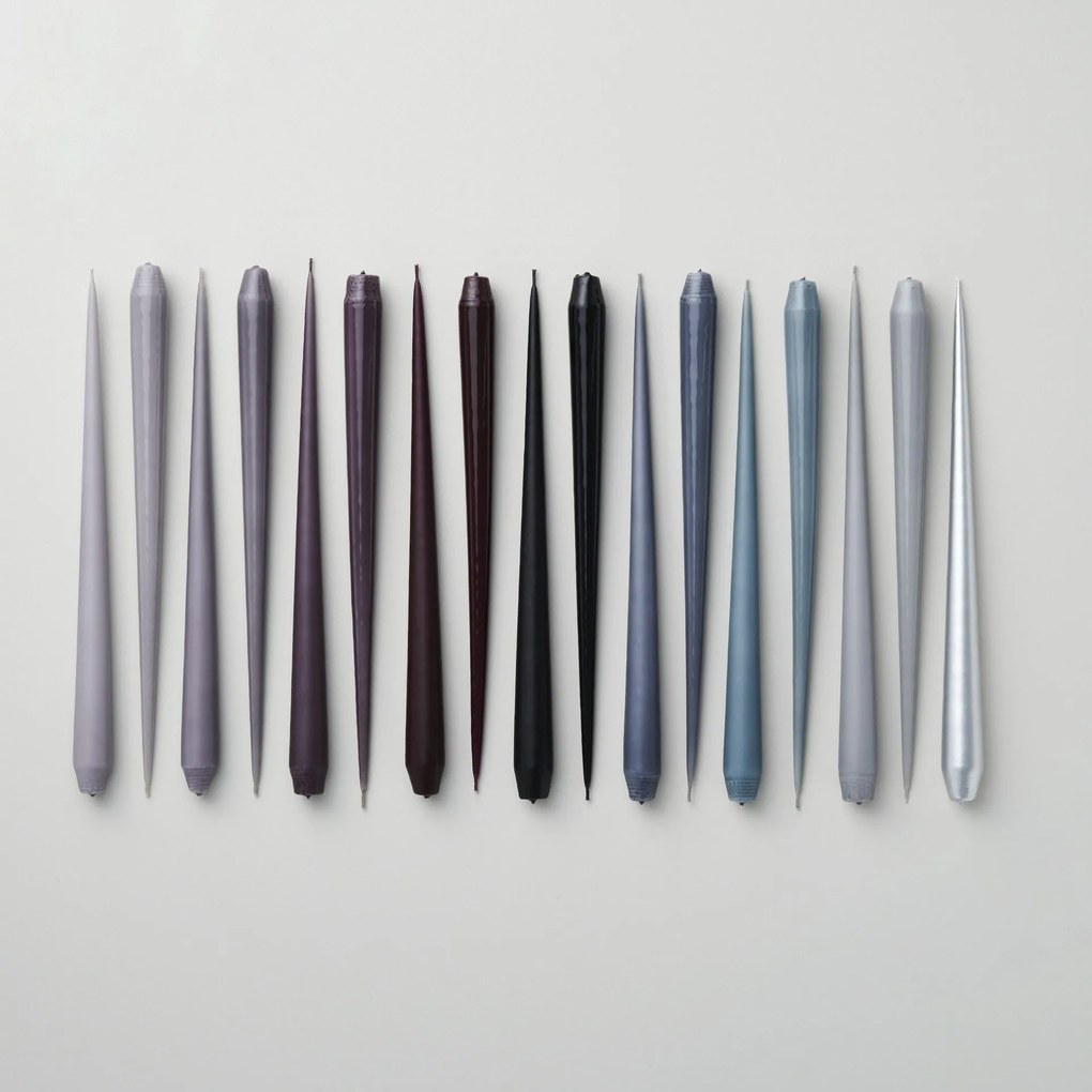 ester & erik Sviečka Taper 32 cm – 64 Steel Blue – sada 2 ks