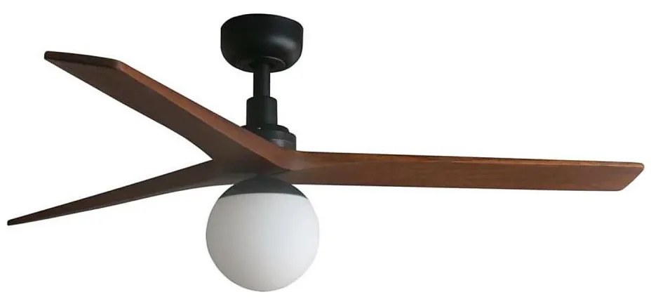 FARO 34277WT-11L - Stropný ventilátor KLIM M 1xE27/15W/230V orech/čierny pr.125