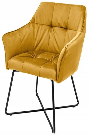 Loft stolička žltá