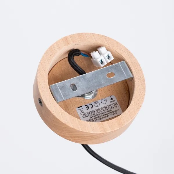 Sollux SL.1322 - Luster na lanku FANO 1xE27/15W/230V pr. 34 cm čierna