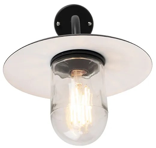 Inteligentné vonkajšie nástenné svietidlo čierne IP44 vrátane WiFi A60 - Mníchov