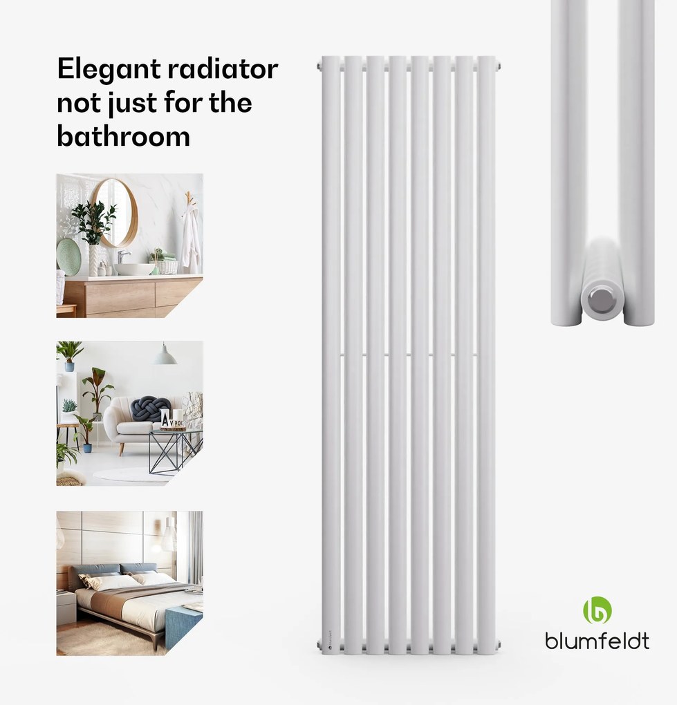 Blumfeldt Tallheo, 47 x 160, radiátor, kúpeľňový radiátor, rúrkový radiátor, 1472 W, teplovodný, 1/2