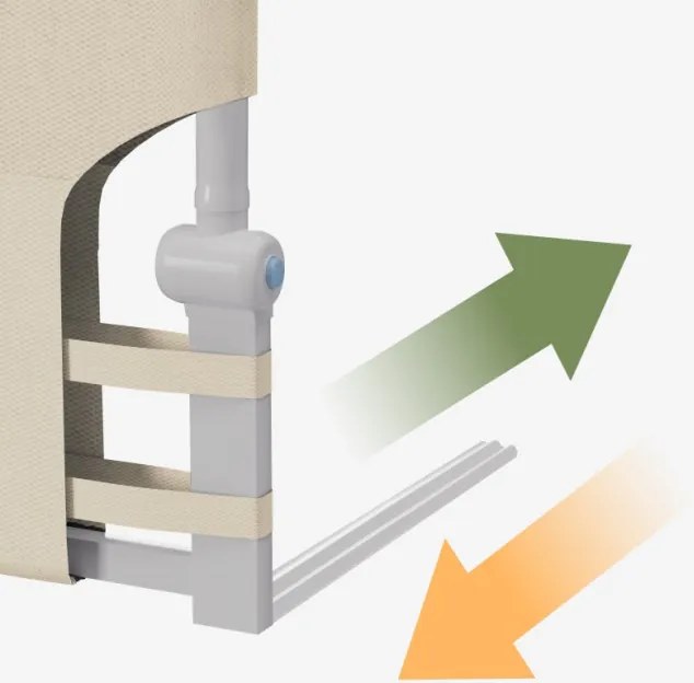 Bezpečnostná zábrana na posteľ Cover 30 béžová 200 cm