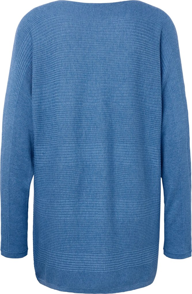 Pulóver z jemného úpletu, modrý