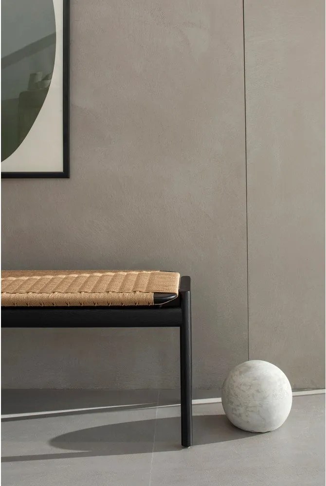 Čierna/v prírodnej farbe lavica Klupa – Gazzda