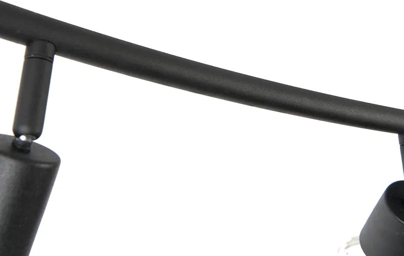 Moderné bodové svetlo zakrivené čierne 4-svetlo - Jeany