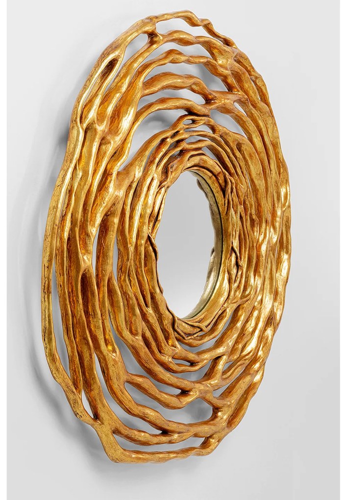 Twiggy Gold nástenné zrkadlo zlaté Ø121 cm