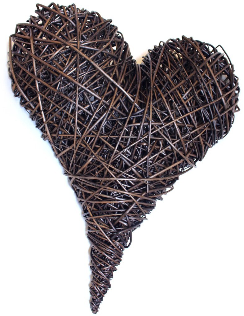 Dekoračné prútené srdce provence Herz II.š. 50 x hl. 70 (cm)