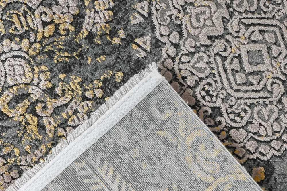 Lalee Kusový koberec Orsay 700 Grey Yellow Rozmer koberca: 120 x 170 cm