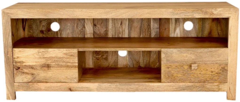 furniture-nabytek.cz - Drevený stolík pod tv z masívu mango 150x60x45