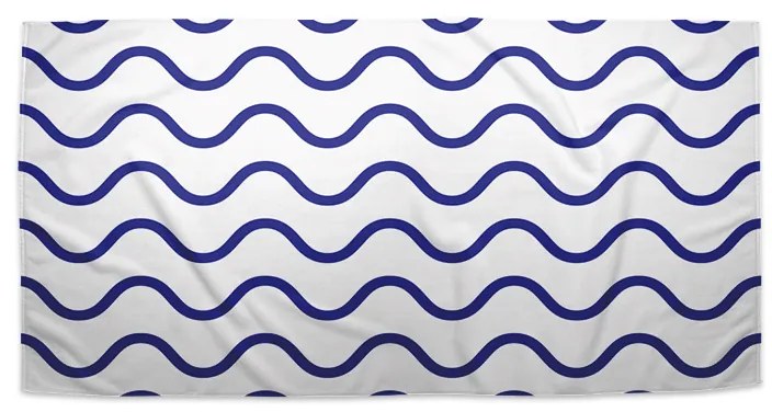 Sablio Uterák Modré vlnky - 70x140 cm
