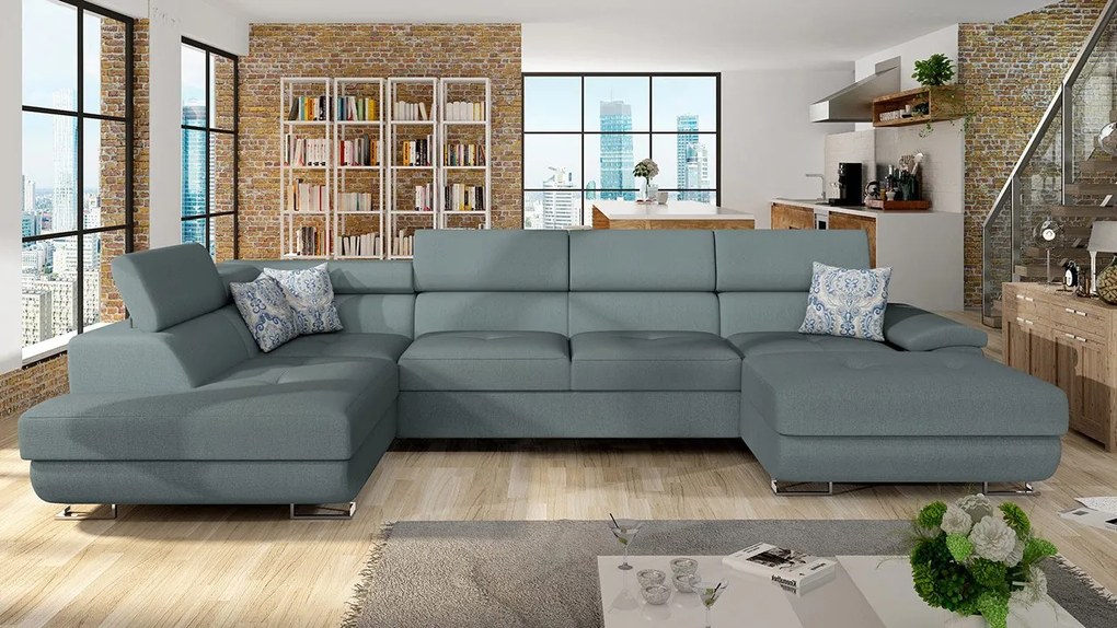 Rohová sedacia súprava Alvin Bis Premium, Dostupné poťahy: Abriamo 04, Strana: Pravá