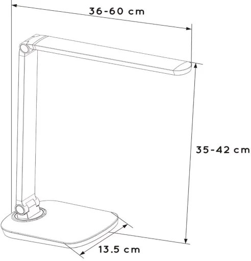 Lucide 24656/10/31 - LED Stmievateľná stolná lampa VARIO LED LED/8W/230V