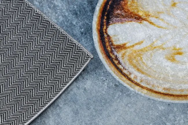 Protišmykový koberec / behúň ANDRE 33300 sivý / hnedý