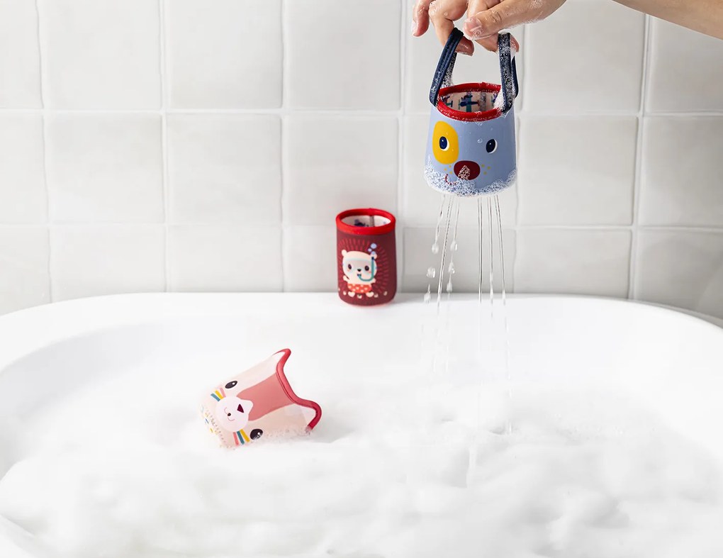 Lilliputiens - hračka do vody 3 tégliky - psík Jules