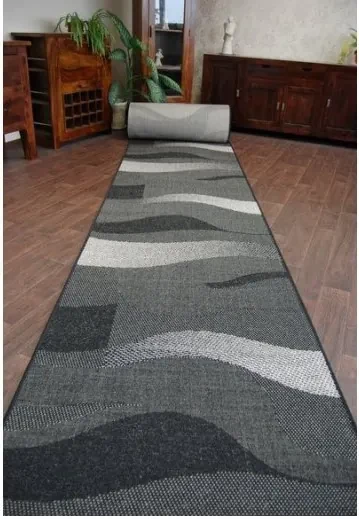 Behúň FLOORLUX SIZAL 20212 čierny/strieborný
