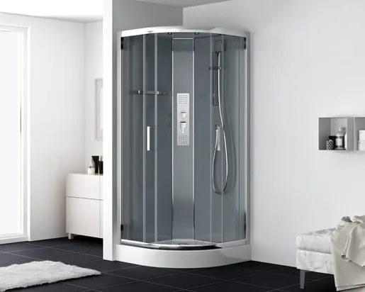 Sprchový box štvrťkruh 90x90 cm SAT SATBOXS90CRT