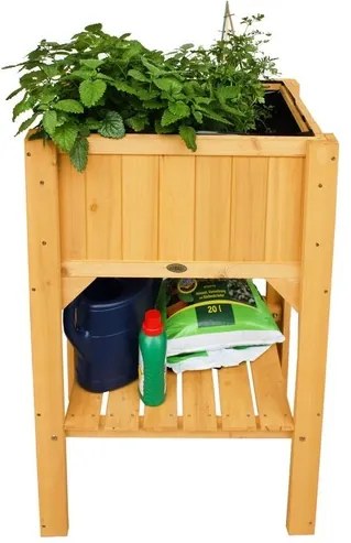 Habau Vyvýšený záhon s odkladacou plochou Kompakt (prírodná)  (100271521)