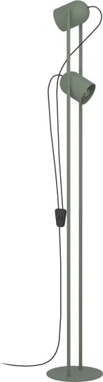 Eglo 44137 - Stojacia lampa TILSTON 2xE14/8W/230V zelená
