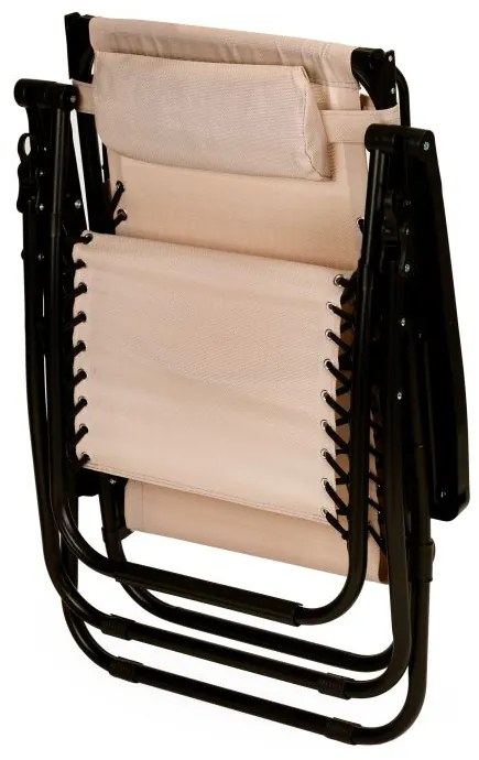 Lehátko so strieškou béžovej farby