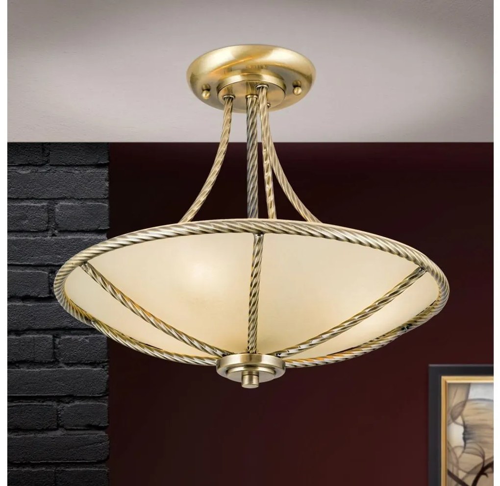 Orion DL 7-568/3 - Luster na tyči MAURO 3xE27/60W/230V pr. 42 cm bronz