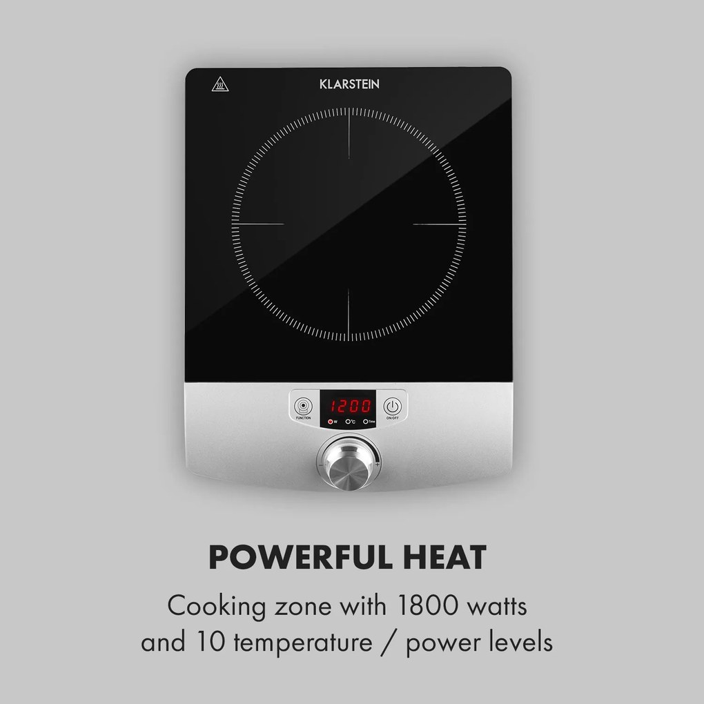 Klarstein CP3-VARICOOK SINGLE, indukčný varná doska, 1800 W, 1 zóna
