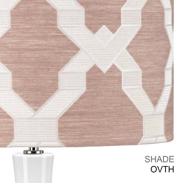 Elstead MILO-PN-TL-OVTH - Stolná lampa MILO 1xE27/60W/230V ružová