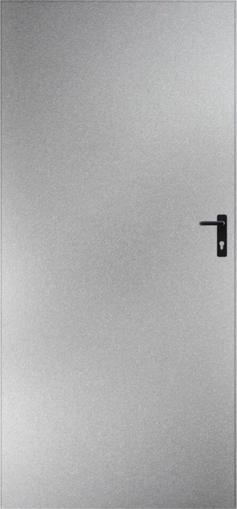 Plechové interiérové dvere 92 x 197 cm, ľavé, pozinkované