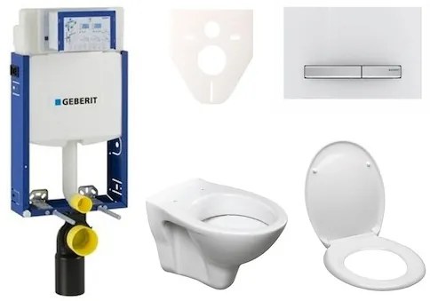Cenovo zvýhodnený závesný WC set Geberit na zamurovanie + WC Ceramia S-Line Pro 110.302.00.5ND8