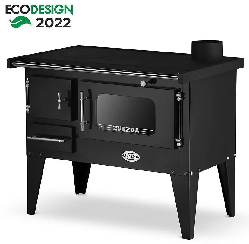 Sporák NARODNA E 6,1 kW čierna pravý Eco