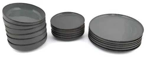 Jedálenská súprava 18 ks modrá/porcelán